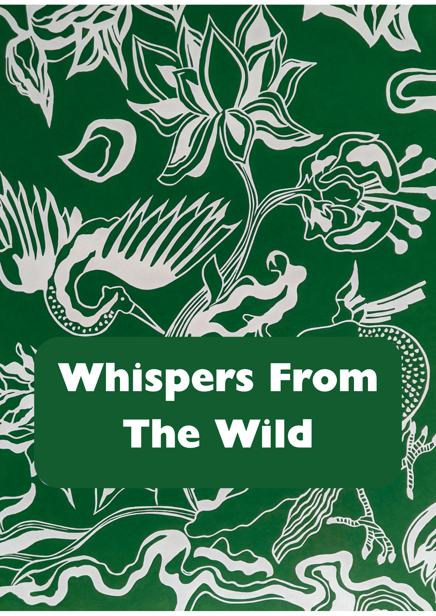 Whispers from the Wild - Children's poetry book cover featuring blue bird and wildflowers